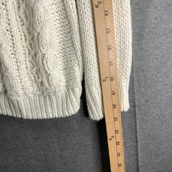 Colleen's Collectables Knit Cardigan Sweater Womens Large White Long Sleeve - Picture 7 of 7